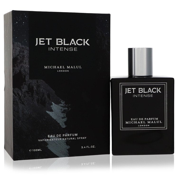 Jet Black Intense by Michael Malul Eau De Parfum Spray 3.4 oz (Men) W2B