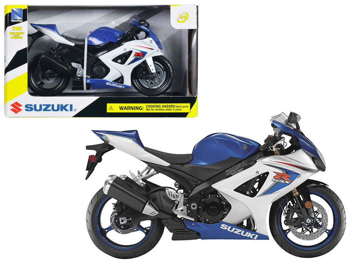 2008 Suzuki GSX-R1000 Blue Bike Motorcycle 1/12 by New Ray New Ray