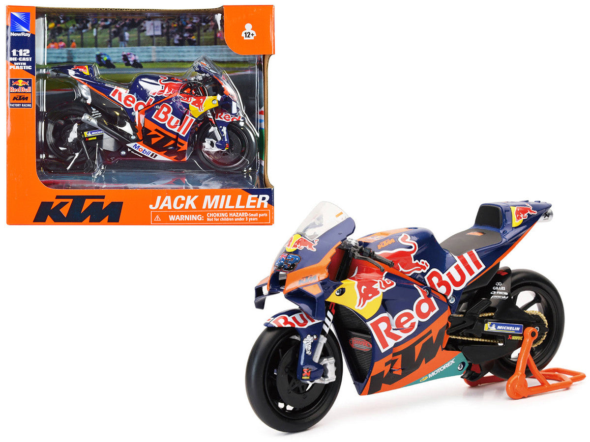 KTM RC16 Motorcycle #43 Jack Miller "Red Bull KTM Factory Racing" MotoGP World Championship (2023) 1/12 Diecast Model by New Ray New Ray