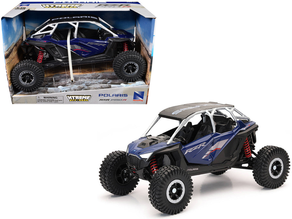 Polaris RZR Pro R UTV Blue with Black Top "Xtreme Off-Road" Series 1/18 Diecast Model by New Ray New Ray