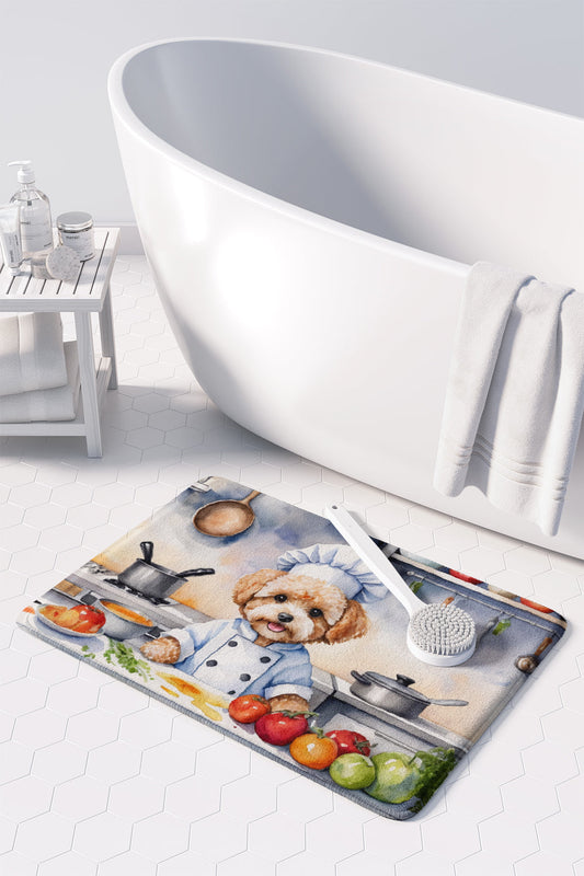 Maltipoo The Chef Memory Foam Kitchen Mat LuxuryLifeWay Online Store