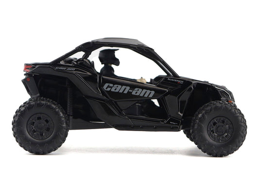 Can-Am Maverick X3 X RS Turbo RR Triple Black with Driver Figure 1/32 Diecast Model by BRP Models-1
