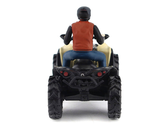 Can-Am Renegade X MR 1000R ATV Desert Tan with Driver Figure 1/32 Diecast Model by BRP Models BRP Models