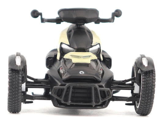 Can-Am Ryker Rally 3-Wheel Motorcycle Sand Storm and Black 1/32 Diecast Model by BRP Models BRP Models