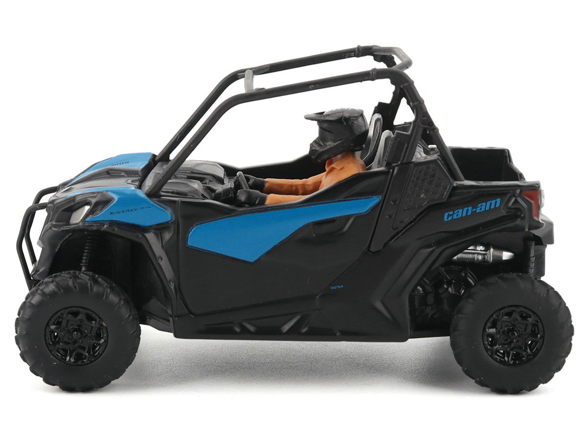 Can-Am Maverick Trail DPS 1000 Blue and Black with Driver Figure 1/32 Diecast Model by BRP Models BRP Models