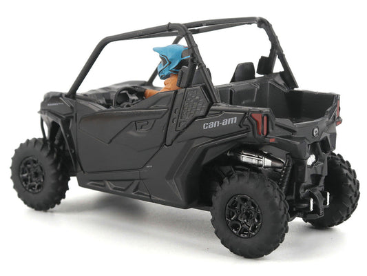 Can-Am Maverick Trail DPS 1000 Matt Black with Driver Figure 1/32 Diecast Model by BRP Models BRP Models