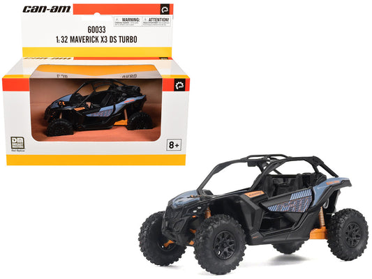 Can-Am Maverick X3 DS Turbo Blue and Orange 1/32 Diecast Model by BRP Models BRP Models