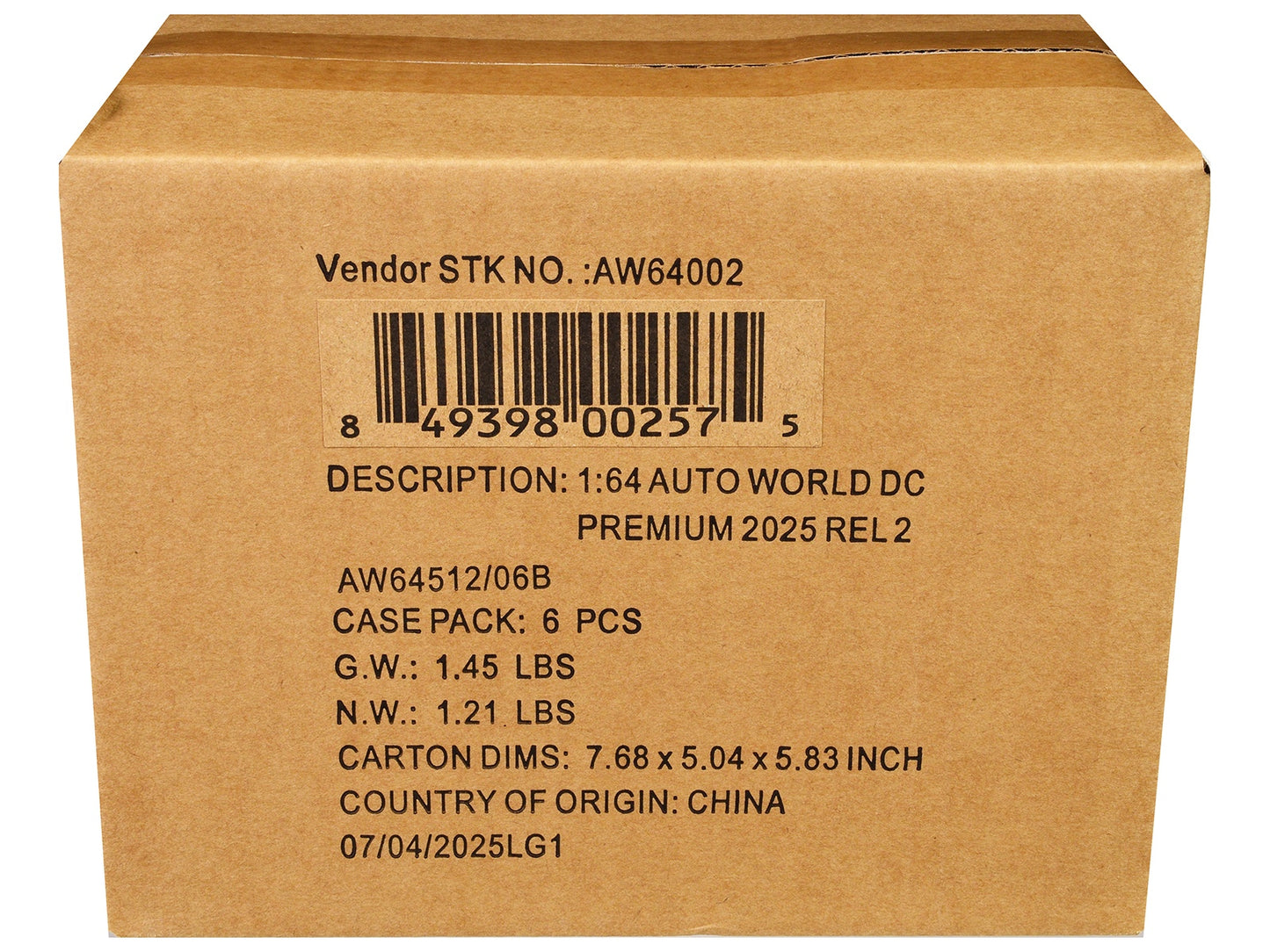 Auto World Premium 2025 Release 2 Set B of 6 pieces 1/64 Diecast Model Cars by Auto World