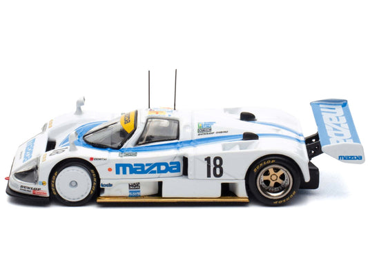 Mazda 787B #18 Stefan Johansson - David Kennedy - Maurizio Sandro Sala "Mazdaspeed" "24 Hours of Le Mans" (1991) 1/64 Diecast Model Car by BM Creations-1