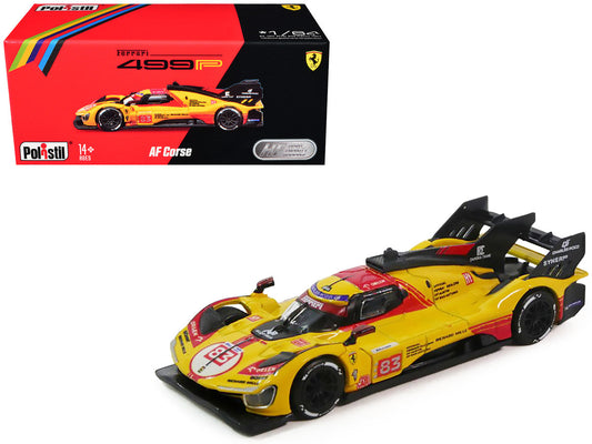 Ferrari 499P #83 Robert Kubica - Robert Shwartzman - Yifei Ye "AF Corse" "24 Hours of Le Mans" (2024) 1/64 Diecast Model Car by Polistil Polistil