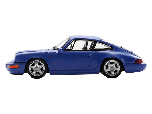 1992 Porsche 911 Carrera RS 3.6 Blue 1/64 Model Car by Spark-1
