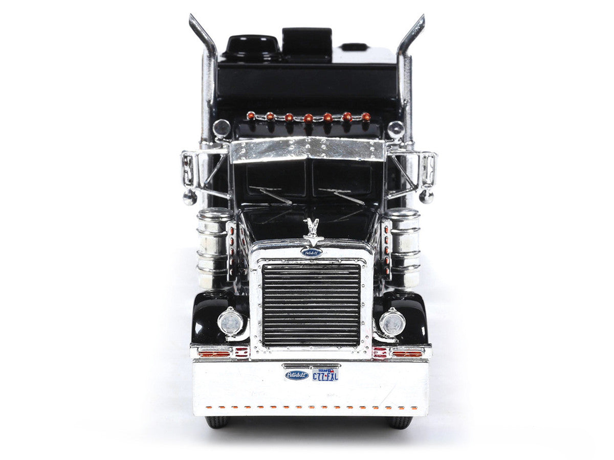 2002 Peterbilt 379 Custom Truck Tractor Black 1/64 Diecast Model by IXO Models IXO