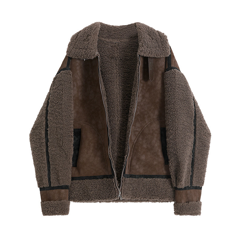 Fashion Fur Integrated Short Coat Women LadyShow.Store
