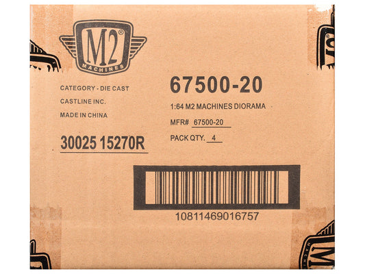 "Auto News" Release 20 Set of 4 Cars Limited Edition to 4500 pieces Worldwide 1/64 Diecast Model Cars by M2 Machines-1