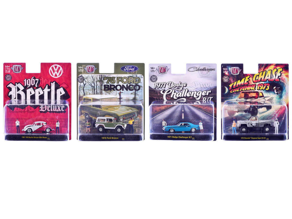 "Auto News" Release 20 Set of 4 Cars Limited Edition to 4500 pieces Worldwide 1/64 Diecast Model Cars by M2 Machines-2
