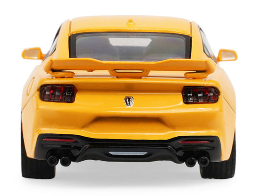 2024 Ford Mustang Dark Horse Yellow Splash Metallic "Auto Mall" Series 8 1/64 Diecast Model Car by Greenlight Greenlight