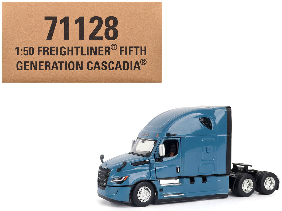 2025 Freightliner Cascadia Gen-5 Sleeper Cab Truck Tractor Signature Blue "Transport Series" 1/50 Diecast Model by Diecast Masters Diecast Masters