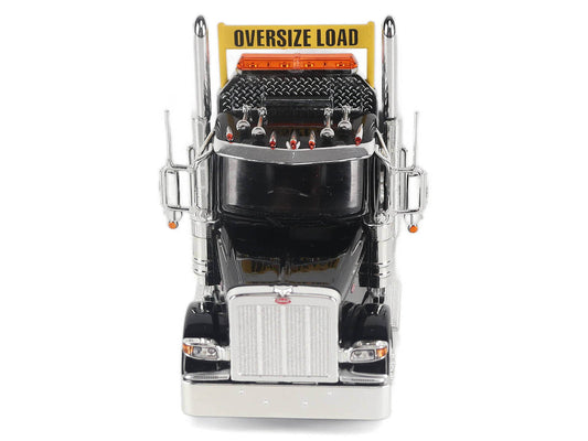 Peterbilt 589 Truck Tractor with Day Cab Black "Transport Series" 1/50 Diecast Model by Diecast Masters Diecast Masters
