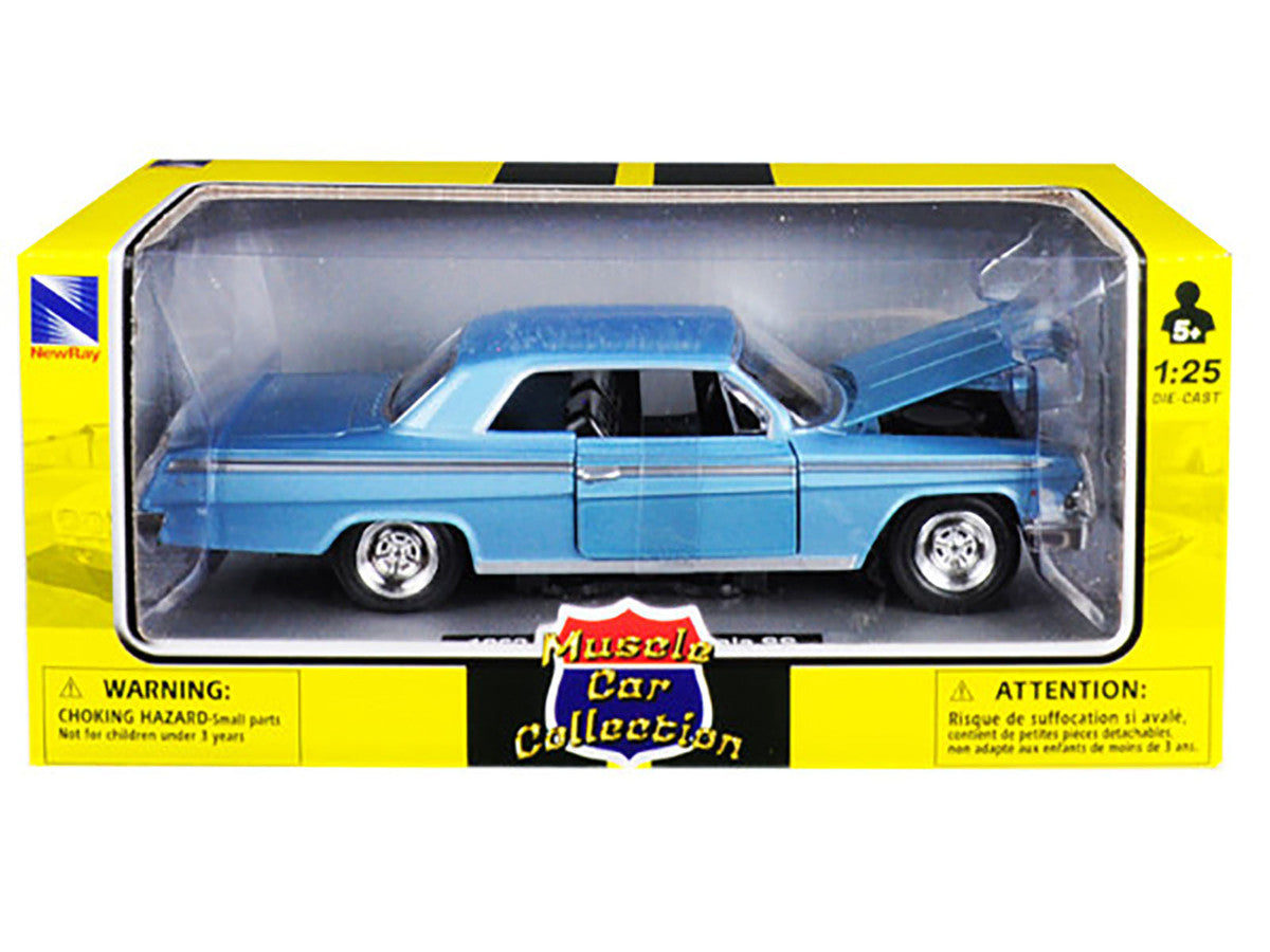 1962 Chevrolet Impala SS Blue 1/25 Diecast Model Car by New Ray New Ray