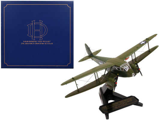 De Havilland D.H.89 Dominie Dragon Rapide Aircraft "Wee Wullie" "27th Air Force Group 8th AF USAAF" 1/72 Diecast Model Airplane by Oxford Diecast Oxford Diecast