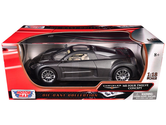 Chrysler Me Four Twelve Concept Car Grey 1/18 Diecast Model Car by Motormax Motormax