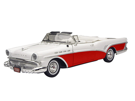 1957 Buick Roadmaster Convertible Red 1/18 Diecast Model Car by Motormax Motormax