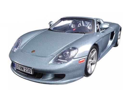Porsche Carrera GT Silver with Black Interior 1/18 Diecast Model Car by Motormax Motormax