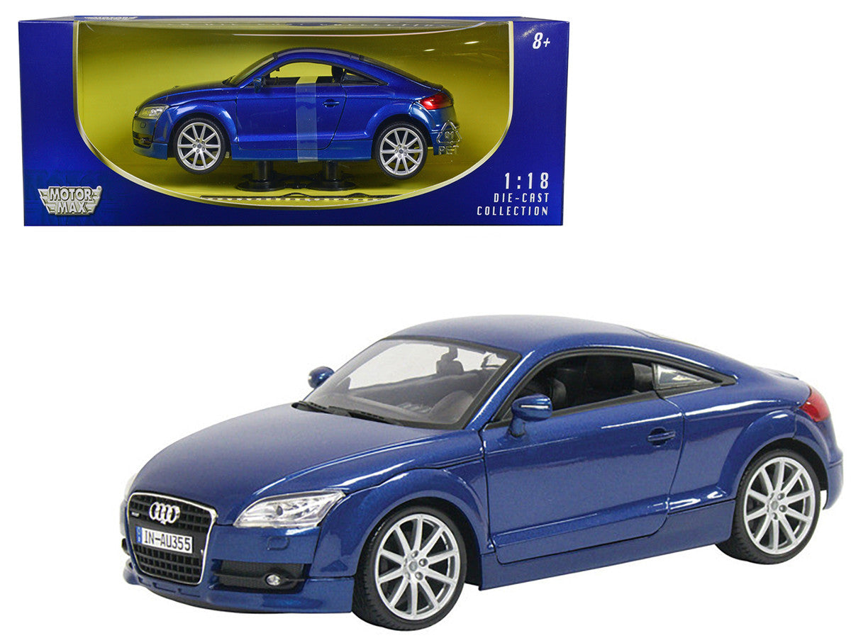 2007 Audi TT Blue 1/18 Diecast Car Model by Motormax Motormax