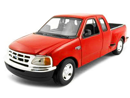 2001 Ford F-150 XLT Flareside Supercab Pickup Truck Red 1/24 Diecast Model Car by Motormax Motormax