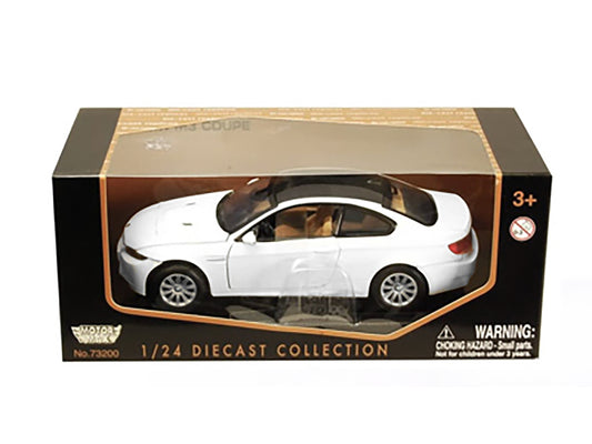 BMW M3 E92 Coupe White 1/24 Diecast Model Car by Motormax