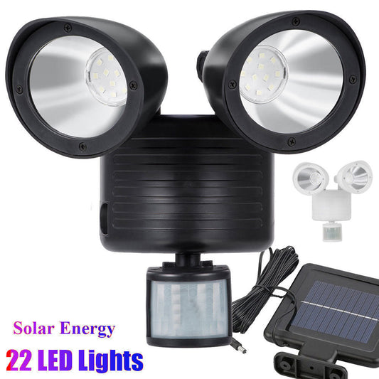 Dual-Head Solar Sensor Spotlight Best YouTube Store