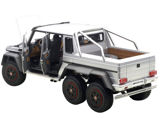 Mercedes G63 AMG 6X6 Silver 1/18 Model Car by Autoart-1