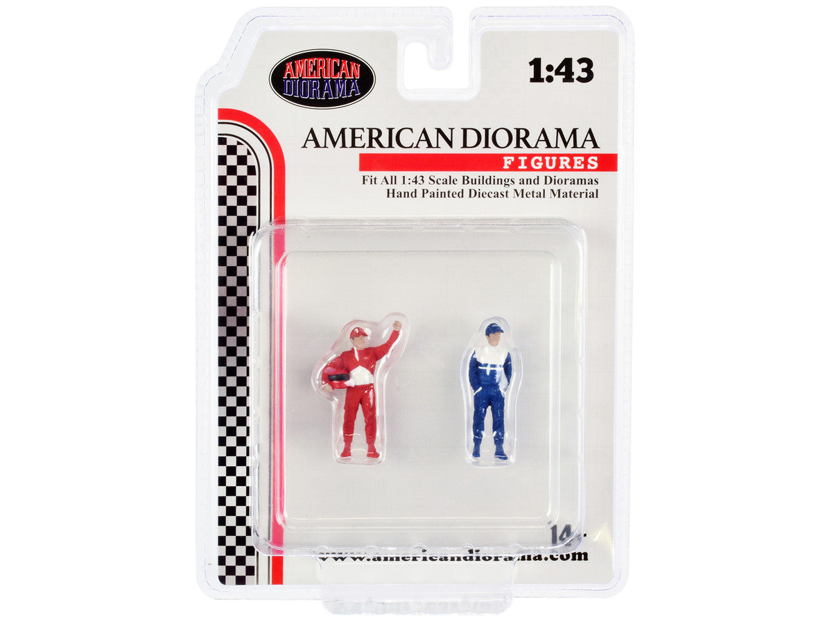 "Racing Legends" 90's Set of 2 Diecast Figures for 1/43 Scale Models by American Diorama American Diorama