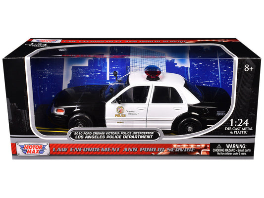 2010 Ford Crown Victoria LAPD Los Angeles Police Department Car 1/24 Diecast Car Model by Motormax Motormax