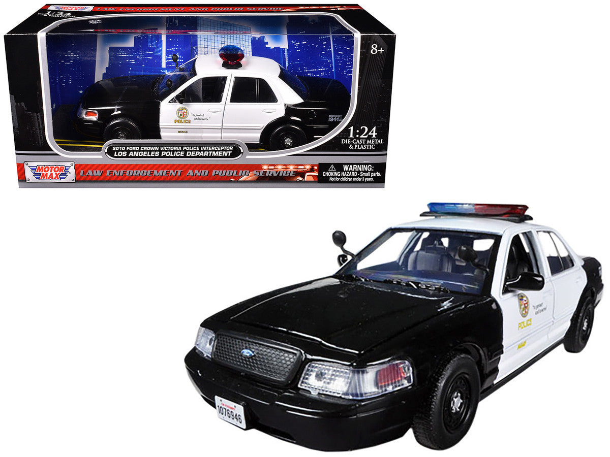 2010 Ford Crown Victoria LAPD Los Angeles Police Department Car 1/24 Diecast Car Model by Motormax Motormax