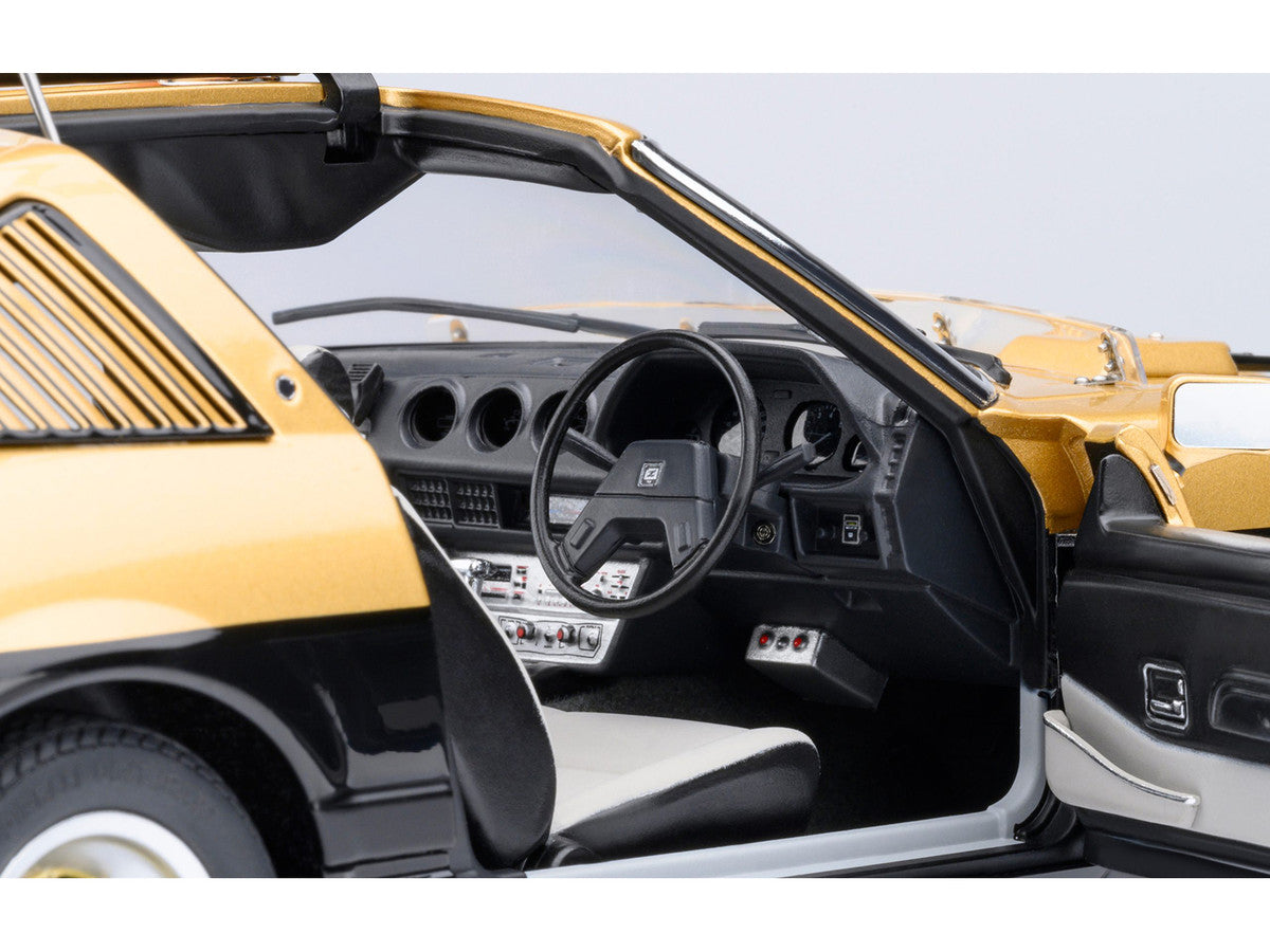 Nissan Fairlady Z (S130) RHD (Right Hand Drive) "Super Z" Gold Metallic and Black "Seibu Keisatsu" (1979-1984) TV Series 1/18 Model Car by Autoart Autoart