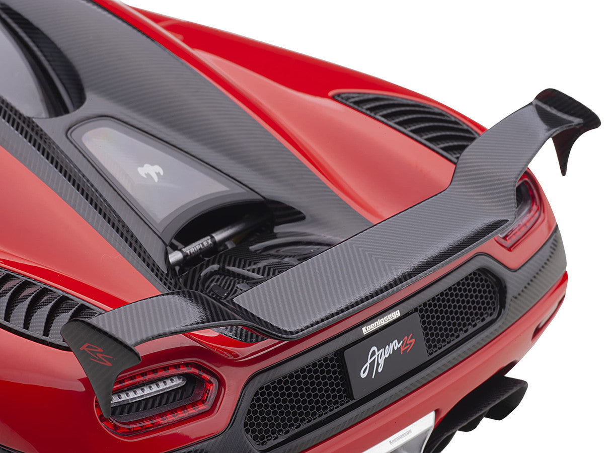 Koenigsegg Agera RS Chili Red with Black Accents 1/18 Model Car by Autoart-3