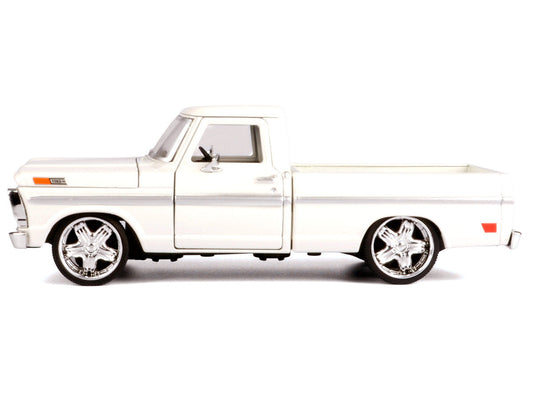 1969 Ford F-100 Pickup Truck Cream "Maxx Design" Series 1/24 Diecast Model Car by Motormax Motormax