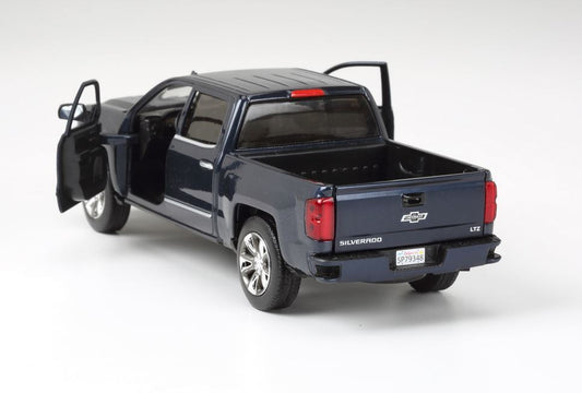 2018 Chevrolet Silverado LTZ Pickup Truck Centennial Edition Blue Metallic "100 Years Anniversary" 1/27 Diecast Model Car by Motormax-1