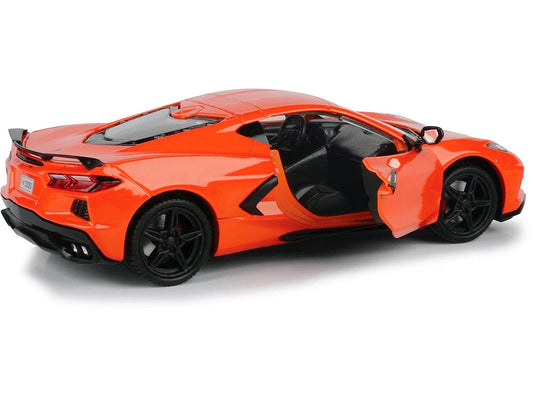 2020 Chevrolet Corvette C8 Stingray Orange "Timeless Legends" 1/24 Diecast Model Car by Motormax Motormax