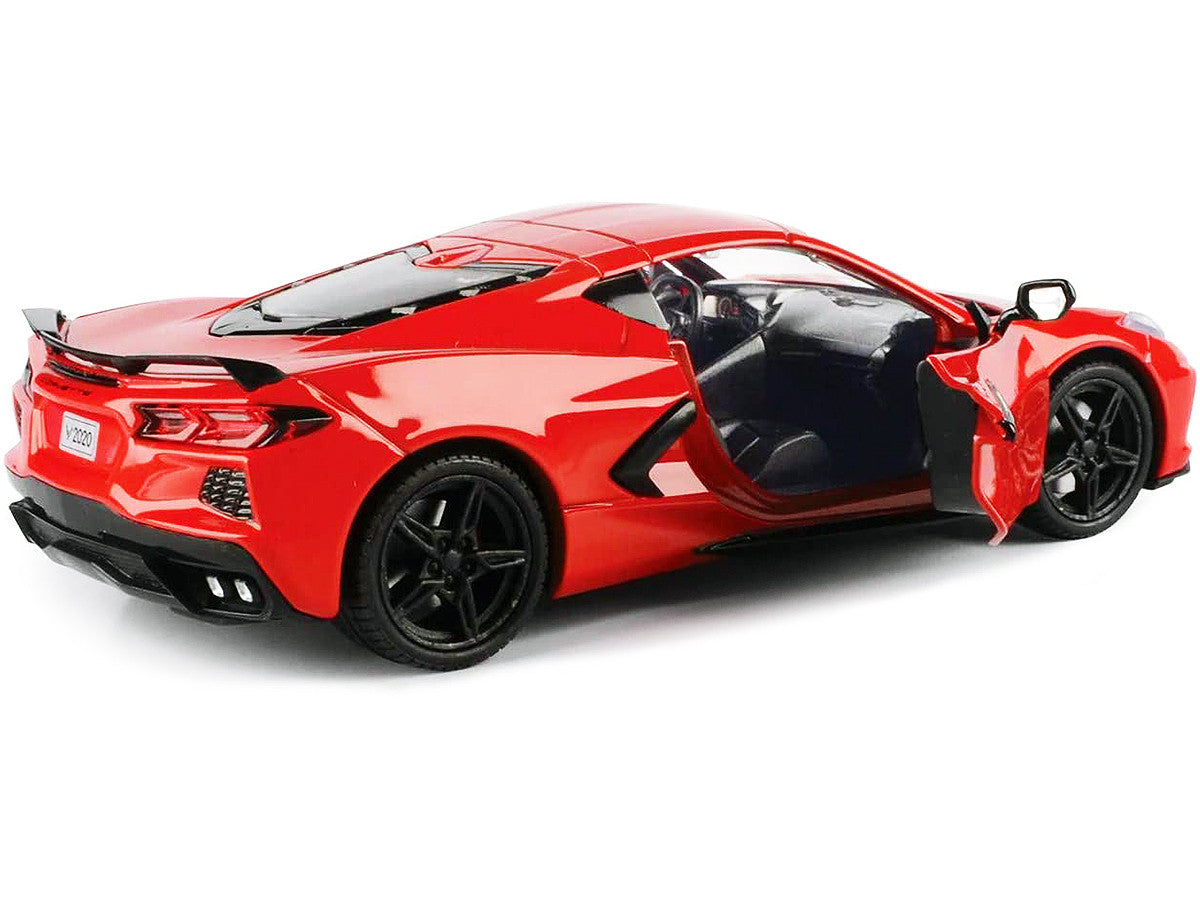 2020 Chevrolet Corvette C8 Stingray Red "Timeless Legends" 1/24 Diecast Model Car by Motormax Motormax