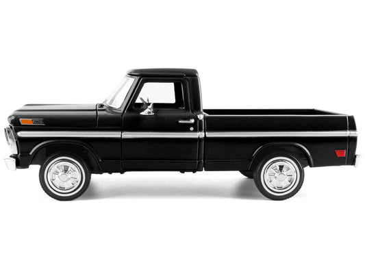 1972 Ford F-100 Pickup Truck Black "Timeless Legends" Series 1/24 Diecast Model Car by Motormax Motormax
