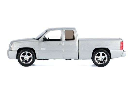 2006 Chevrolet Silverado SS Pickup Truck Silver Metallic "Timeless Legends" Series 1/25 Diecast Model Car by Motormax Motormax