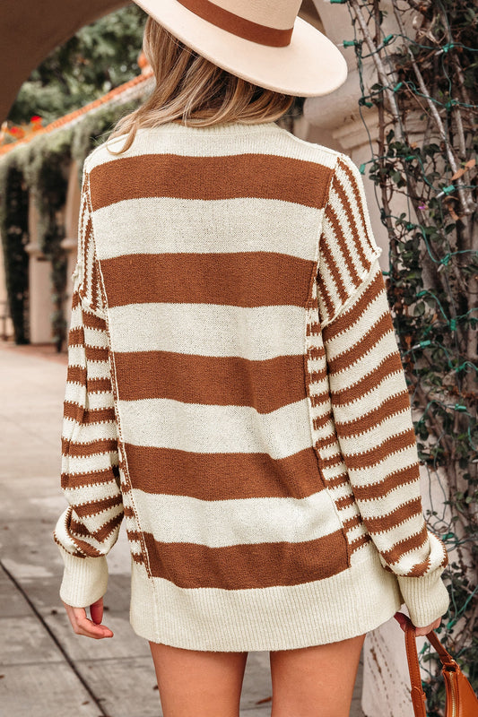 Sadie Sleeve Patchwork Baggy Sweater-1