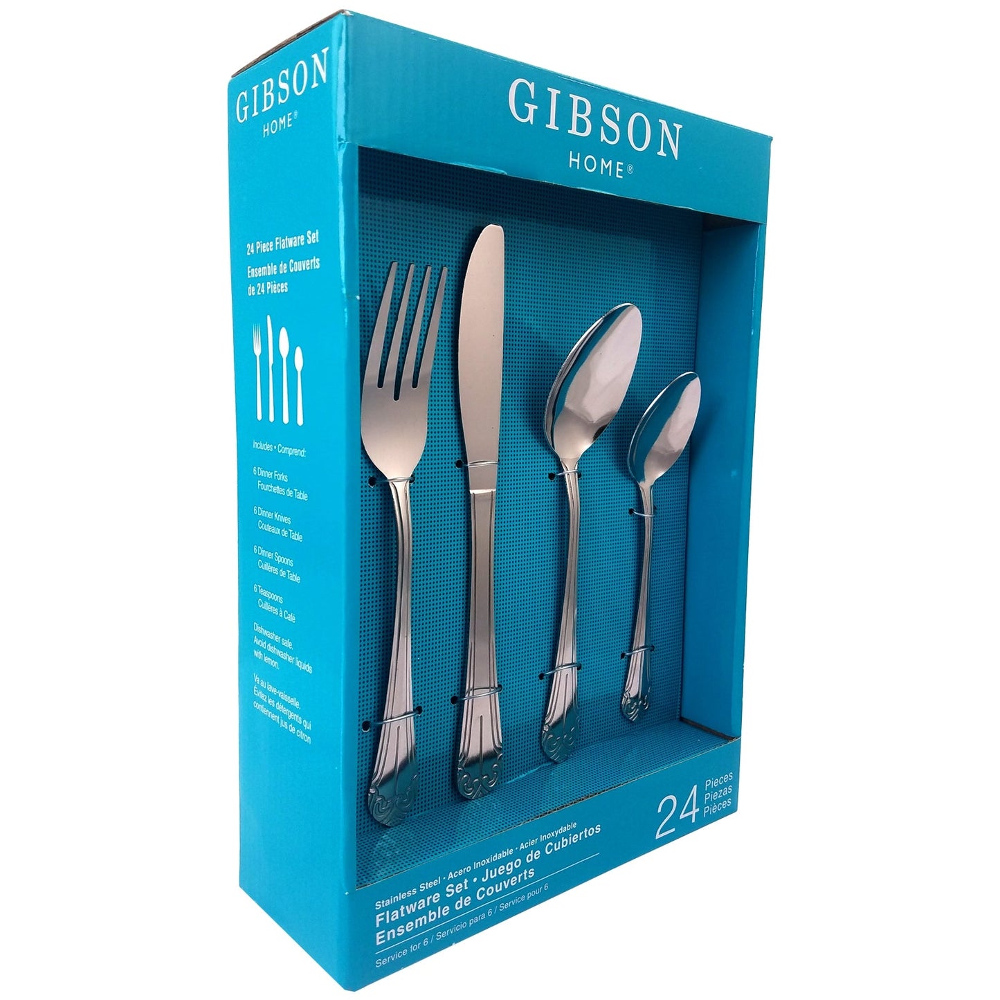 Gibson Home Mariano 24 Piece Flatware Set W2B