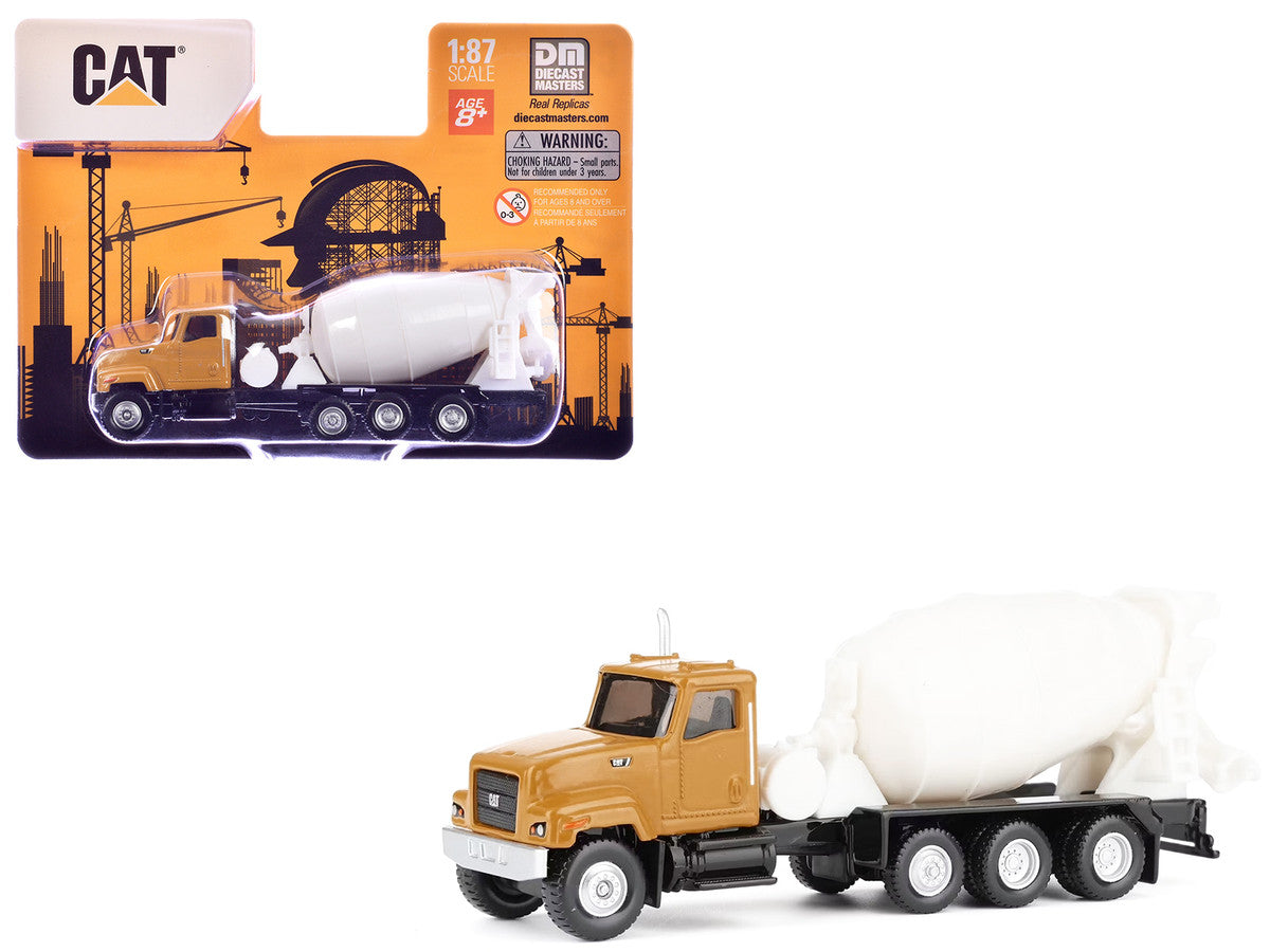 CAT Caterpillar CT681 Concrete Mixer Yellow 1/87 (HO) Diecast Model by Diecast Masters-3