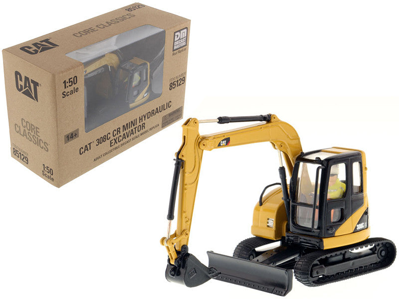 CAT Caterpillar 308C CR Excavator with Operator "Core Classics Series" 1/50 Diecast Model by Diecast Masters-0