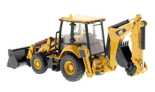 CAT Caterpillar 420F2 IT Backhoe Loader with Operator "High Line Series" 1/50 Diecast Model by Diecast Masters Diecast Masters
