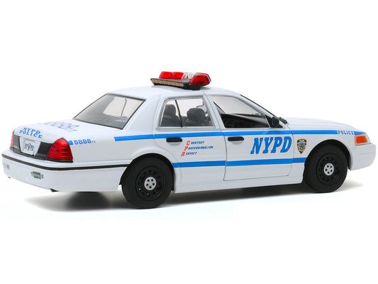 2011 Ford Crown Victoria Police Interceptor "New York City Police Department" (NYPD) White "Hot Pursuit" Series 1/24 Diecast Model Car by Greenlight Greenlight
