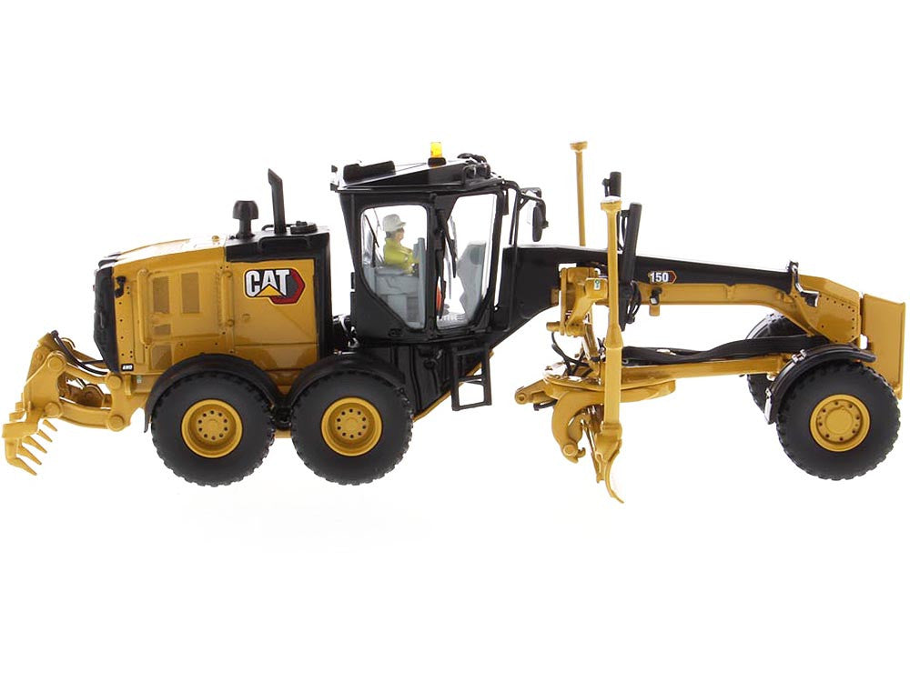CAT Caterpillar 150 Motor Grader with Operator "High Line Series" 1/50 Diecast Model by Diecast Masters-4